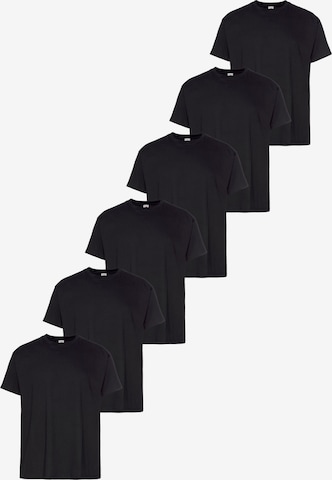 FRUIT OF THE LOOM Shirt in Black: front