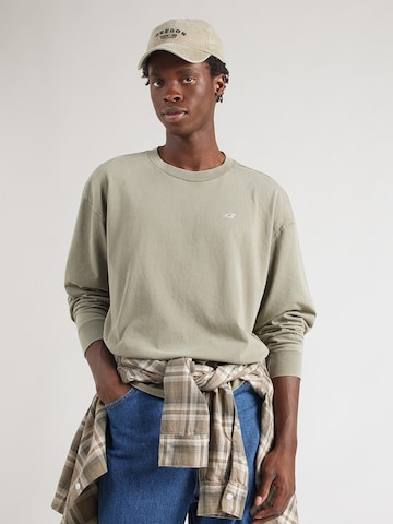 HOLLISTER Póló - zöld: elől