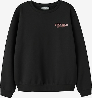 NAME IT - Sweatshirt 'NKFOMONO' em preto: frente