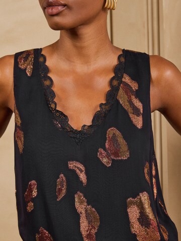 love & roses - Top en negro