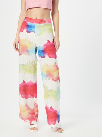 Regular Pantalon 120% Lino en mélange de couleurs : devant