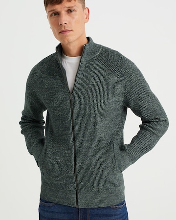 WE Fashion Knit cardigan in Green: front