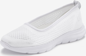 LASCANA Ballet Flats in White: front