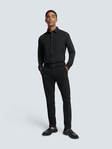 No Excess Regular Fit Hemd in Schwarz