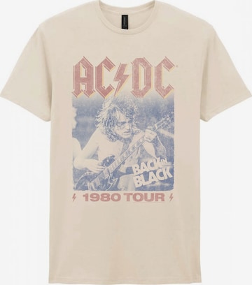T-Shirt 'AC/DC Back In Black Angus Solo T-Shirt' AC/DC en blanc : devant