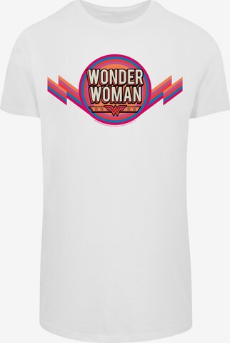 T-Shirt 'DC Comics Wonder Woman Rainbow' F4NT4STIC en blanc : devant