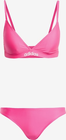 ADIDAS SPORTSWEAR - Triángulo Bikini deportivo 'Ess' en rosa: frente