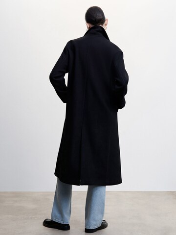 MANGO Between-Seasons Coat 'Gauguin' in Black