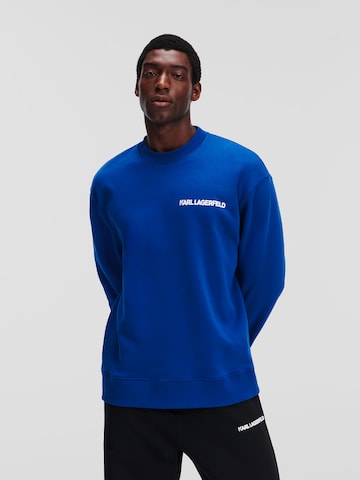 Karl LagerfeldSweater majica 'Outline' - plava boja: prednji dio