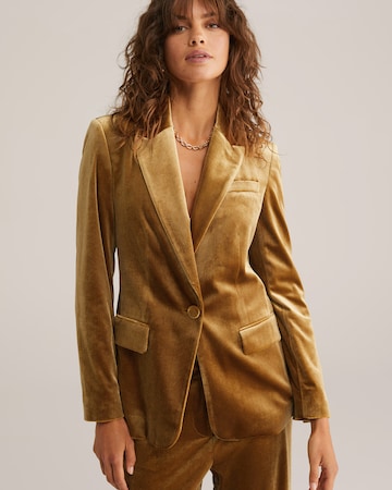 WE Fashion Μπλέιζερ σε κίτρινο: μπροστά