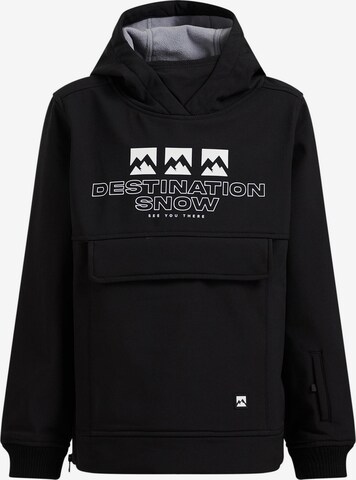 WE Fashion Sweatshirt in Black: front