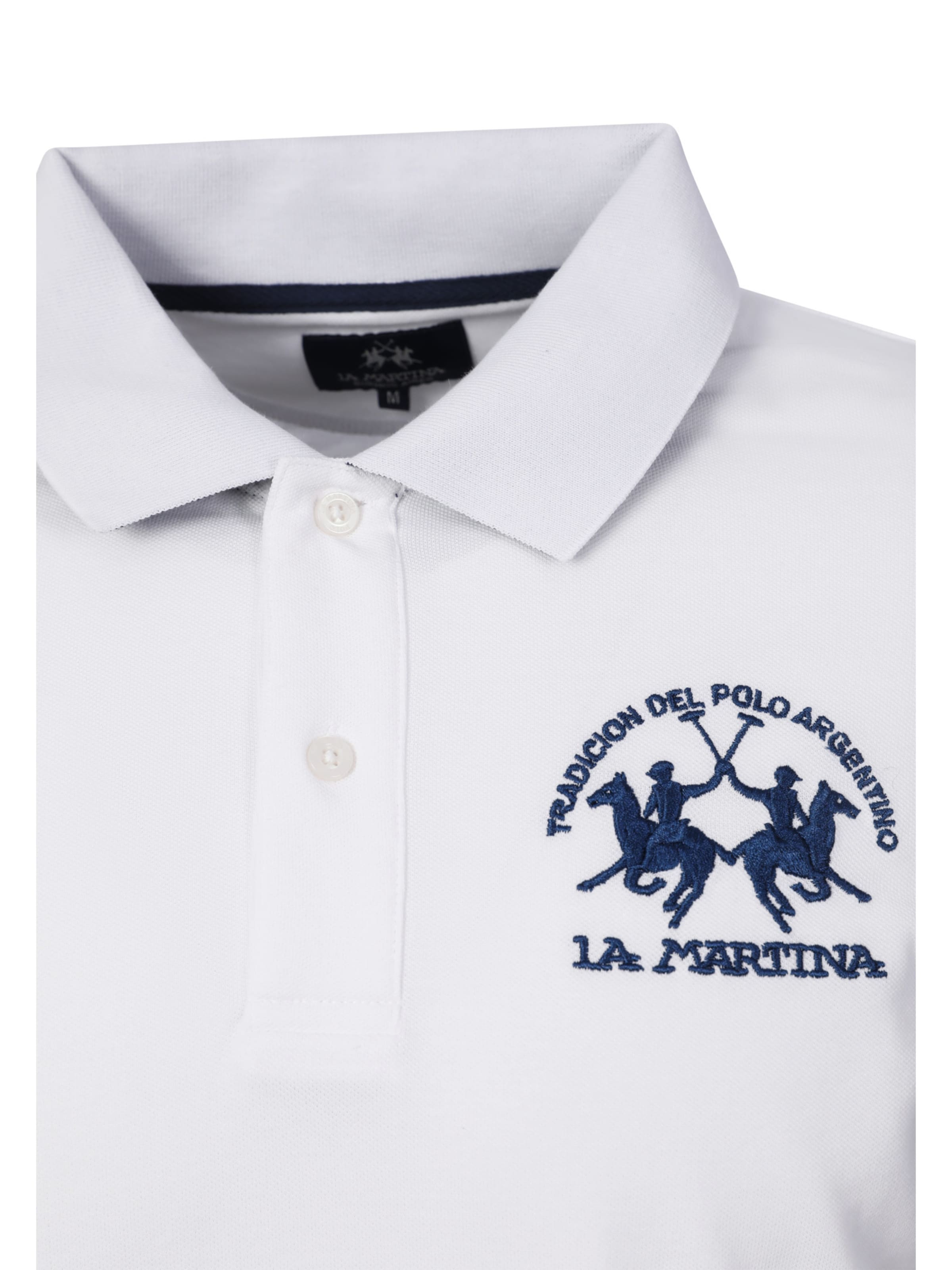 La Martina Shirt ' CCMP11 ' in Wit