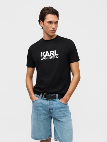 Karl Lagerfeld Tričko – černá: přední strana