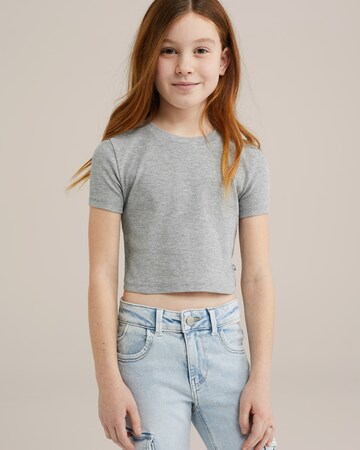 WE Fashion Футболка в Серый: спереди