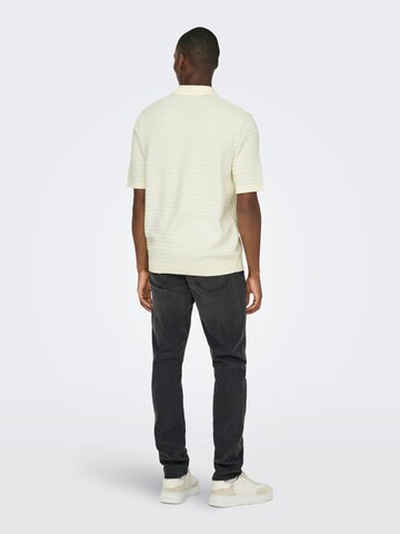 Pullover 'ONSMenu' di Only & Sons in bianco