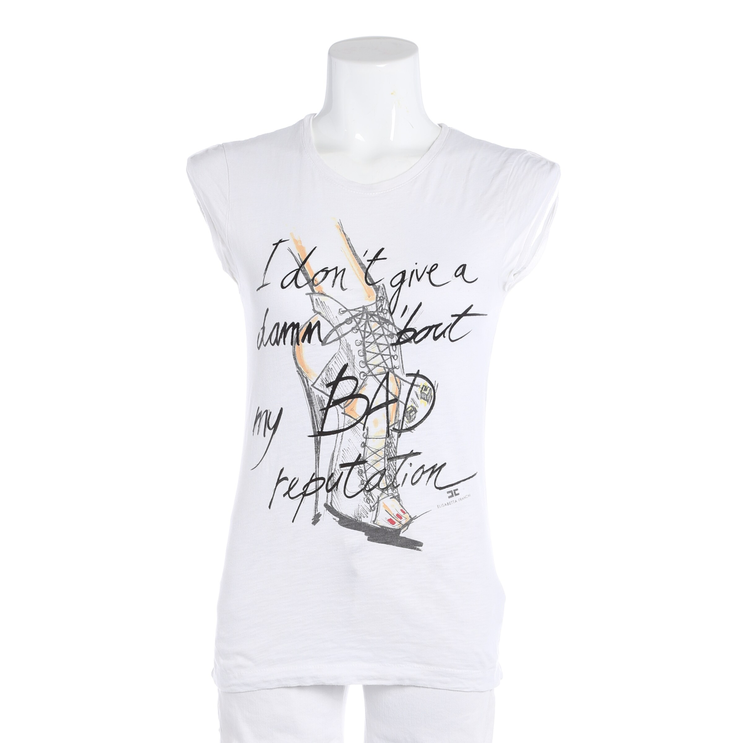 Elisabetta Franchi Top & Shirt in XS in White, Item view