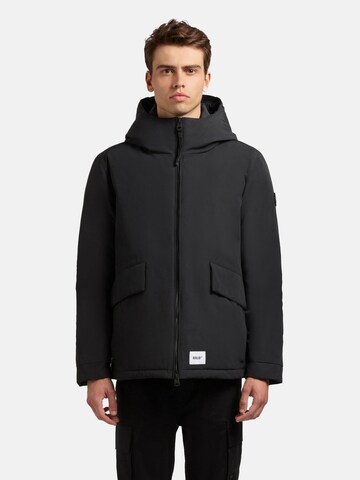 Veste d’hiver 'Oreg' khujo en noir : devant