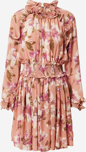 Forever Unique Kleid in oliv / lila / altrosa / naturweiß, Produktansicht