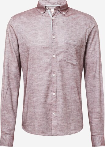 s.Oliver Regular fit Button Up Shirt in Purple: front