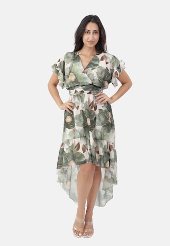 Elara Kleid in Grün: Vorderseite