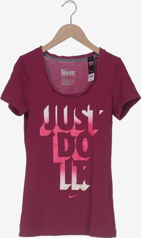 NIKE T-Shirt S in Pink: predná strana