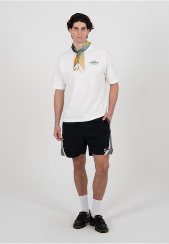 T-Shirt 'In A Rush' Prohibited en blanc