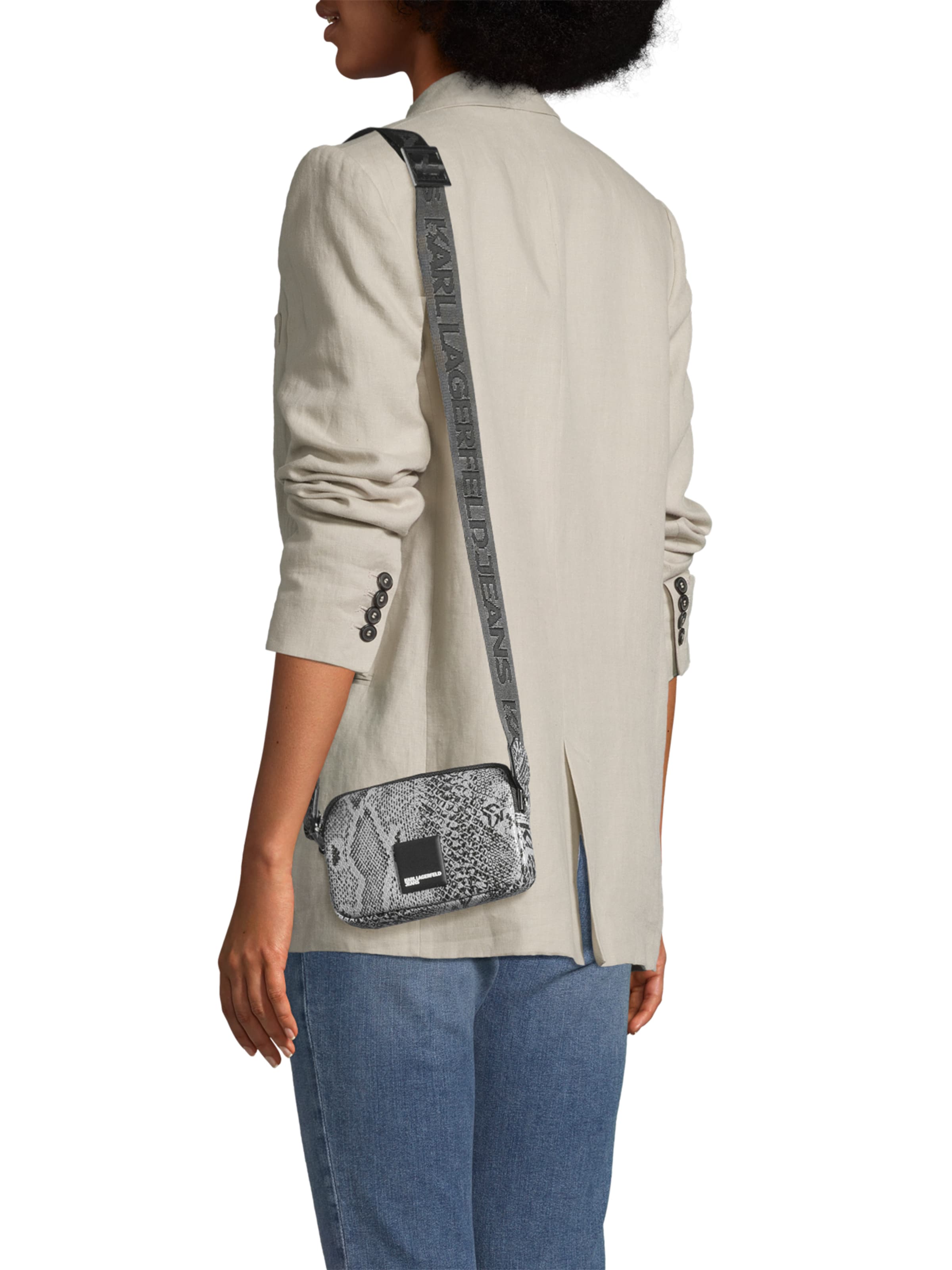 KARL LAGERFELD JEANS Õlakott, värv hall: eest vaates