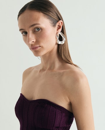 Scalpers Studs Peplum Top ' ' in Rot