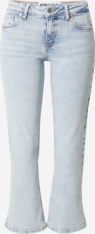 NEON & NYLON Flared Jeans in Blauw: voorkant