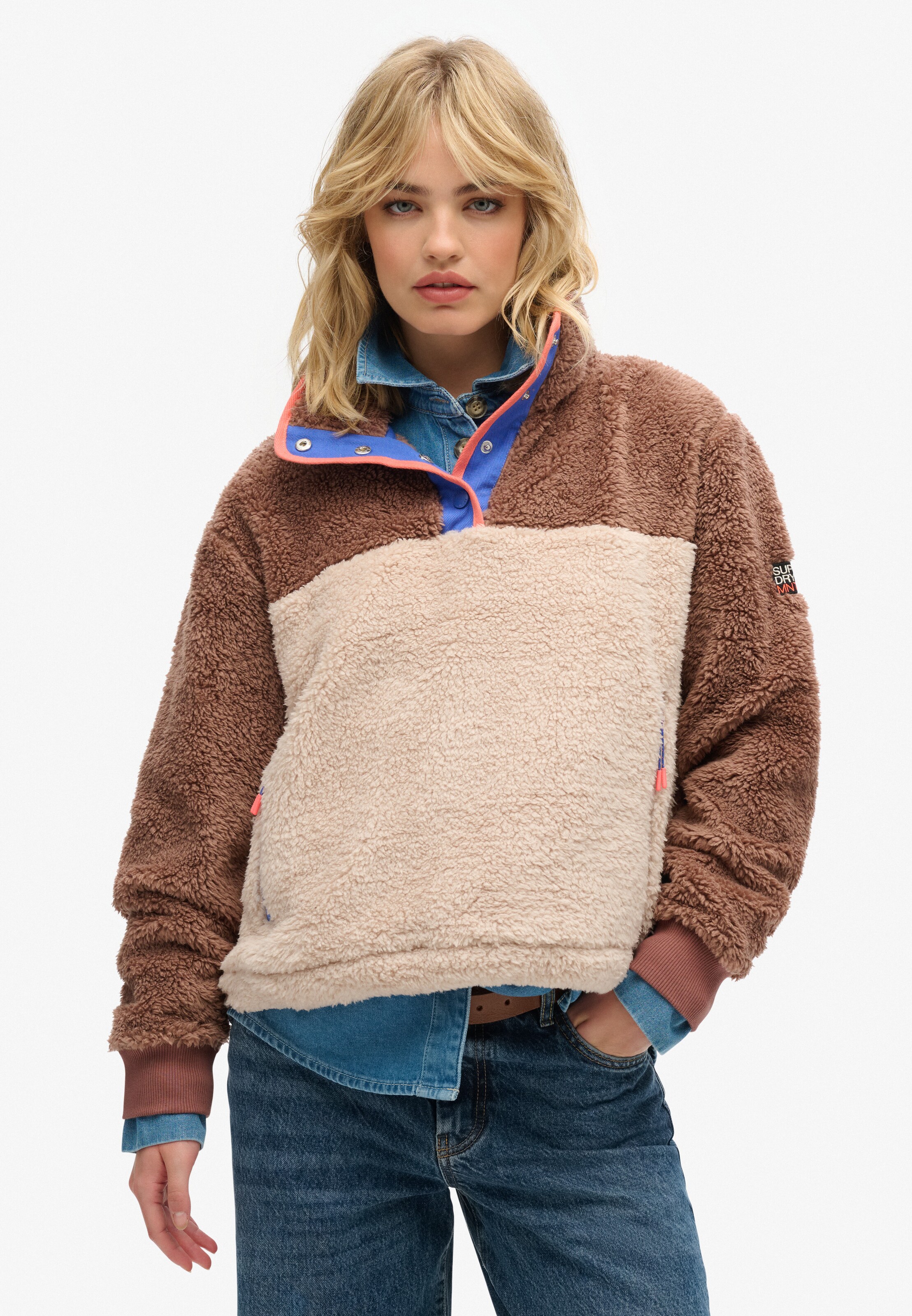 Superdry Sweater in Brown: front