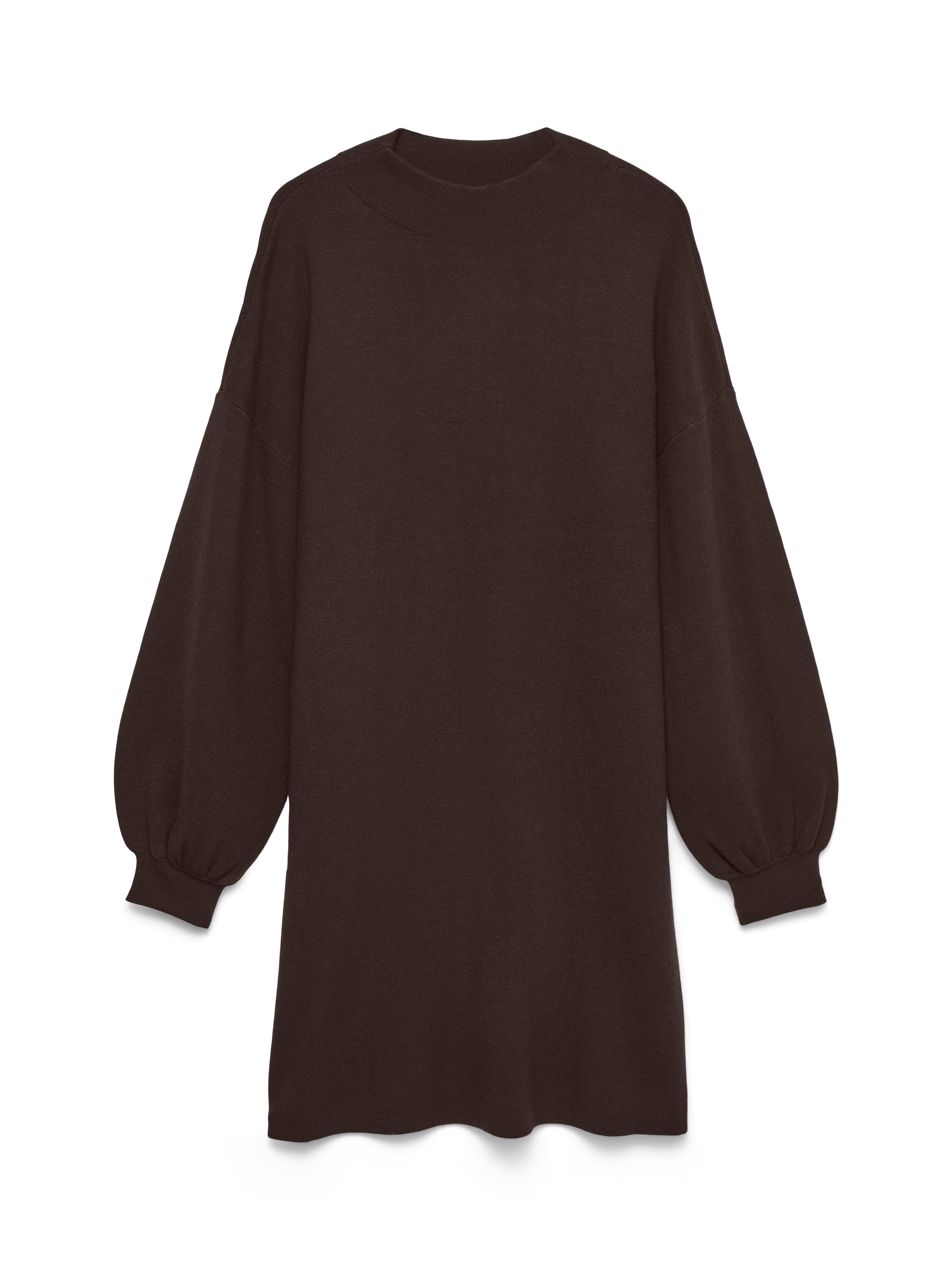 VERO MODA Gebreide jurk 'VMNancy' in Bruin: voorkant