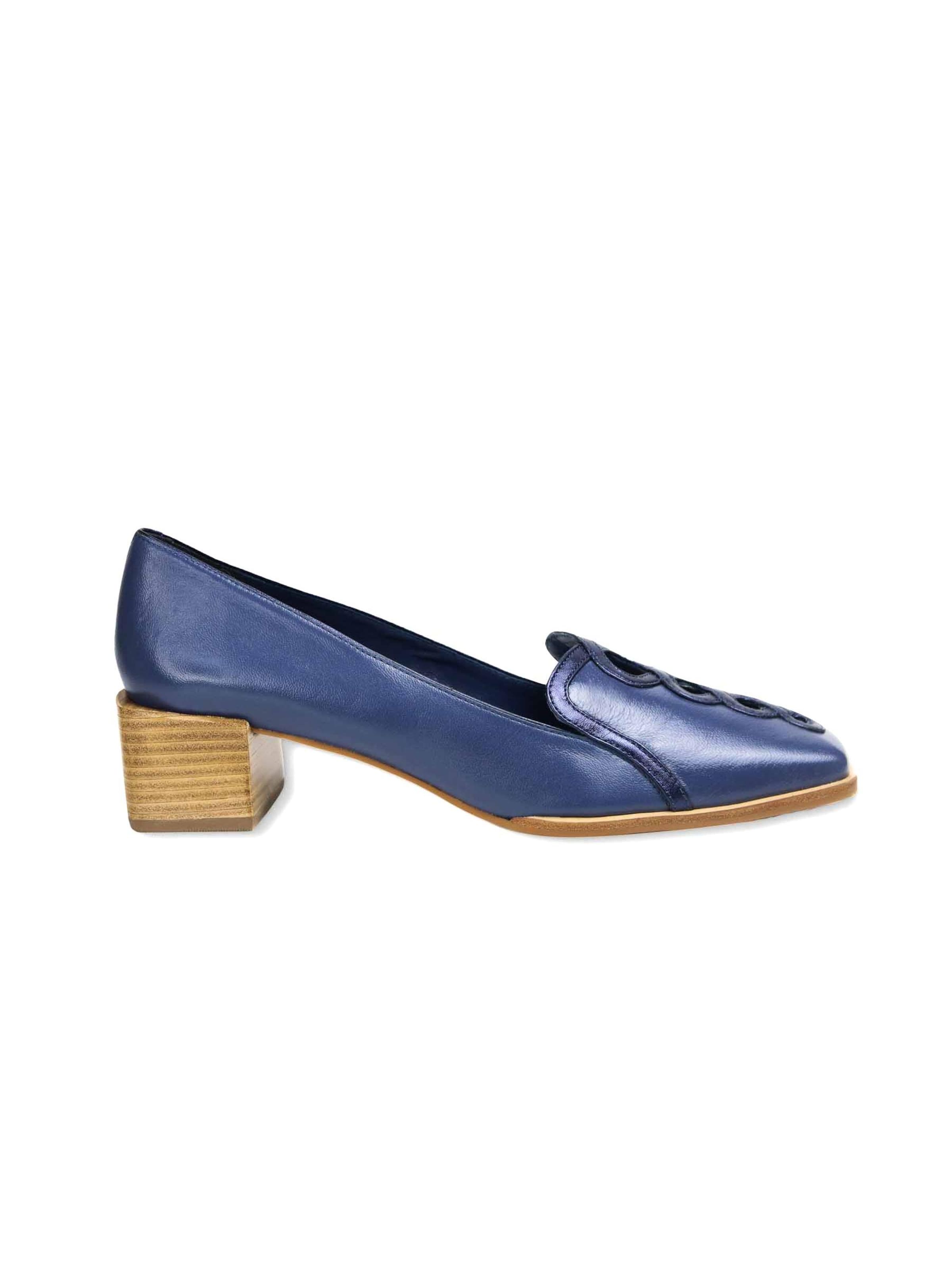 Mangara Atelier Mocasines 'Mocassin Cordia en Cuir Bleu' en azul, Vista del producto