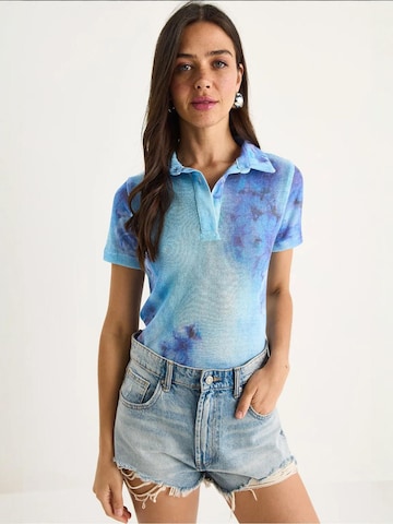 Top di Bianco Lucci in blu: frontale