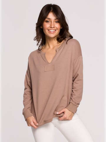 BeWear - Sudadera en marrón: frente