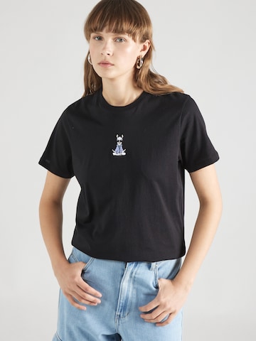 Tricou de la Iriedaily pe negru: față