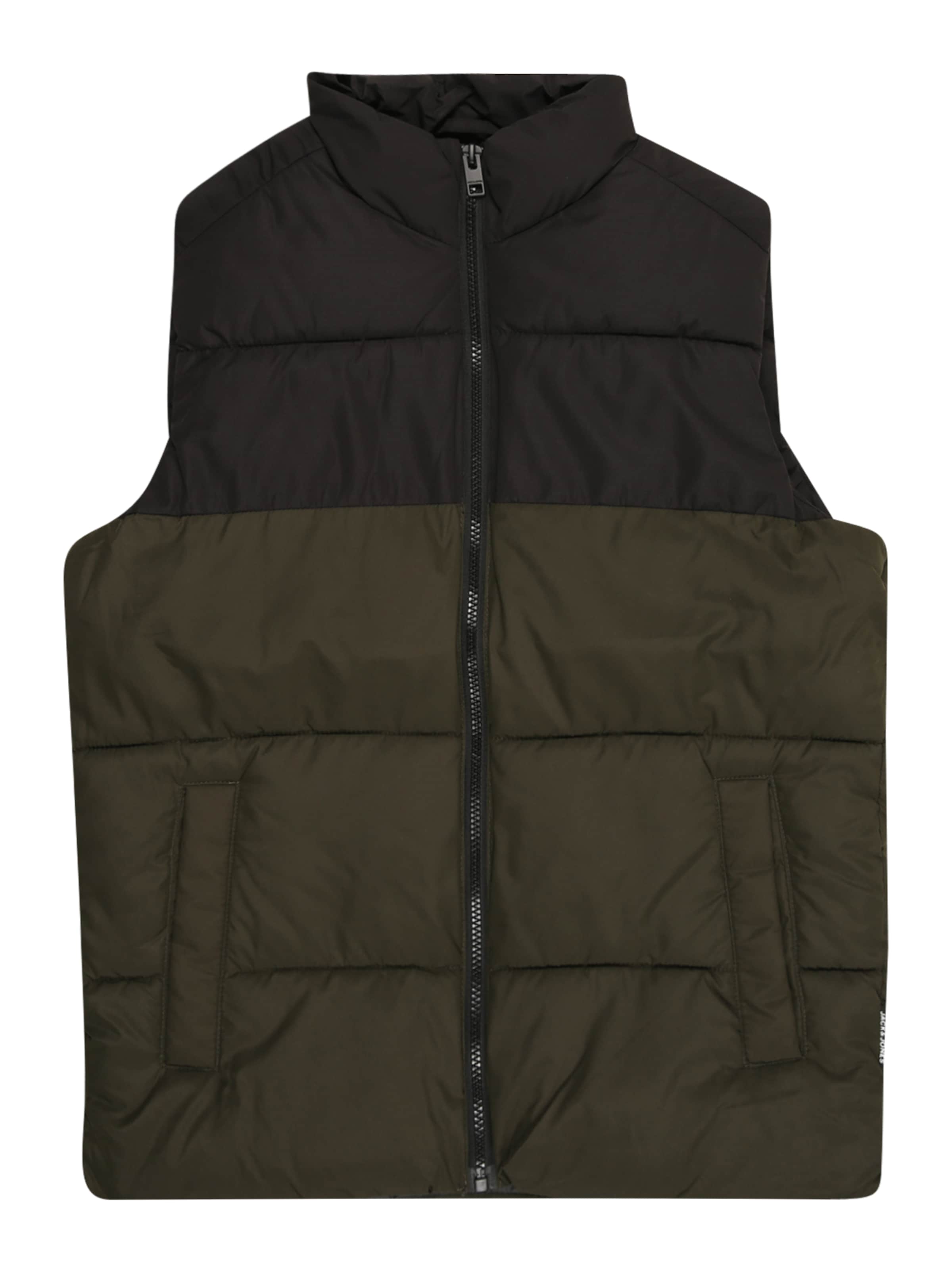 Jack & Jones Junior - Chaleco 'JJMAZE' en verde: frente