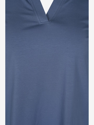 Zizzi Bluse 'EAGNES' in Blau