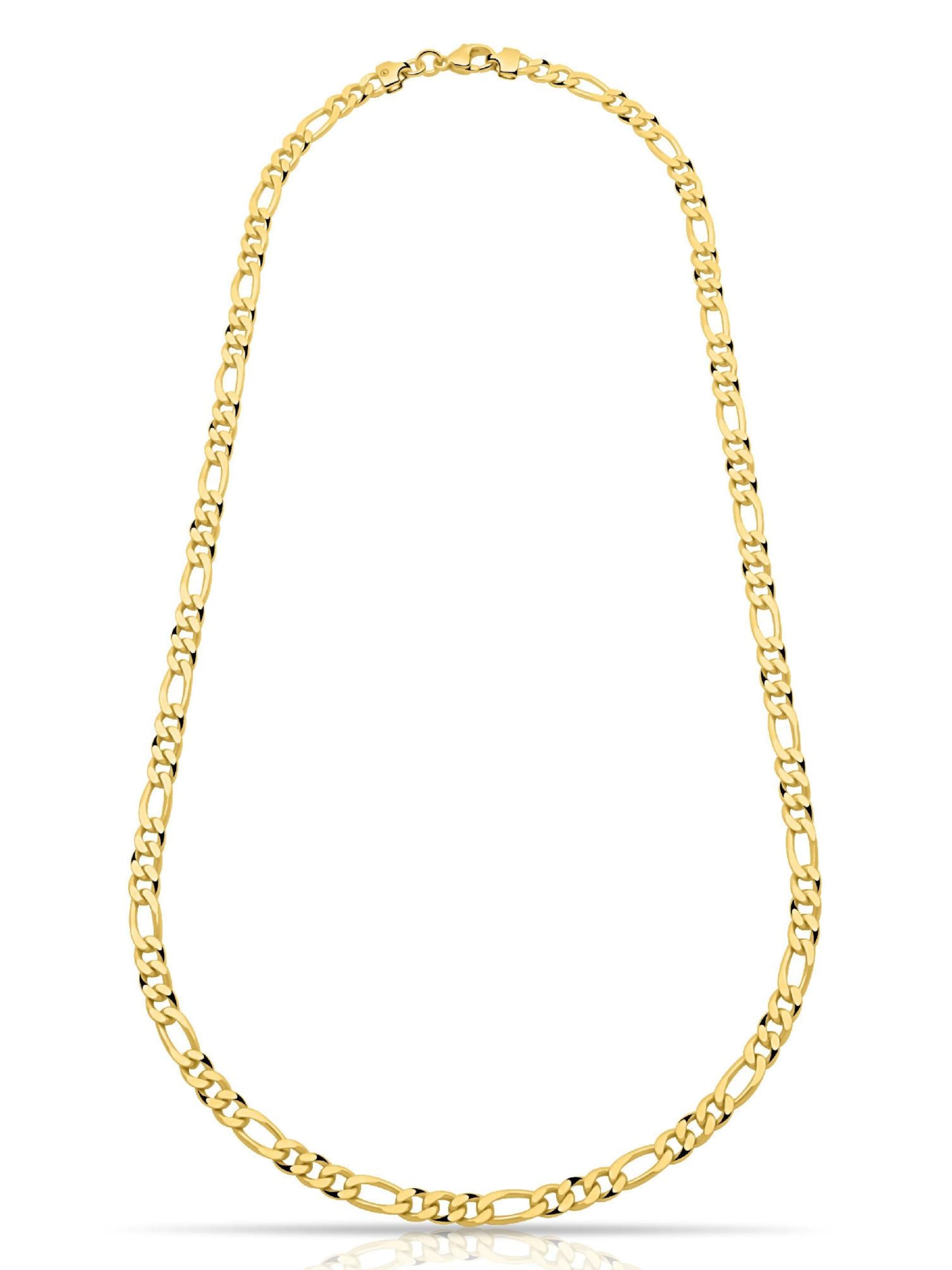 Tony Fein Kette 'Figaro'‌ in Gold: Vorderseite