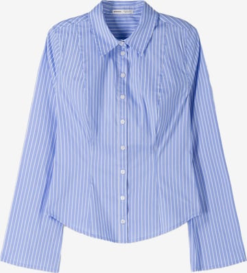 Bershka Bluza | modra barva: sprednja stran
