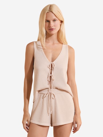 ETAM Korte pyjama 'Assia' in Beige: voorkant