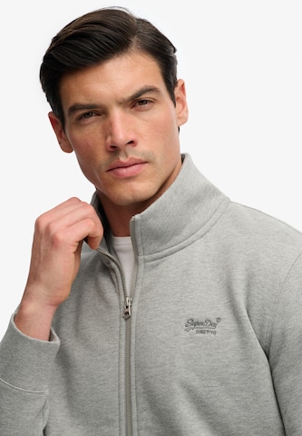 Superdry & Co Sweat jacket 'Essential' in Grey