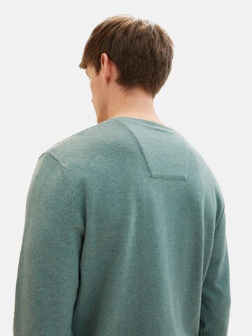 TOM TAILOR Regular Fit Pullover in Grün