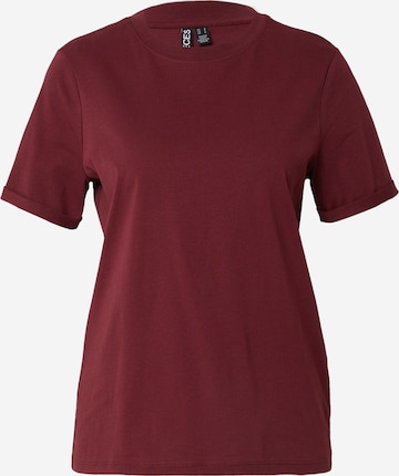 T-shirt 'RIA' PIECES en rouge : devant