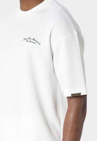 T-Shirt 'Crest' Pas De Monaco en blanc