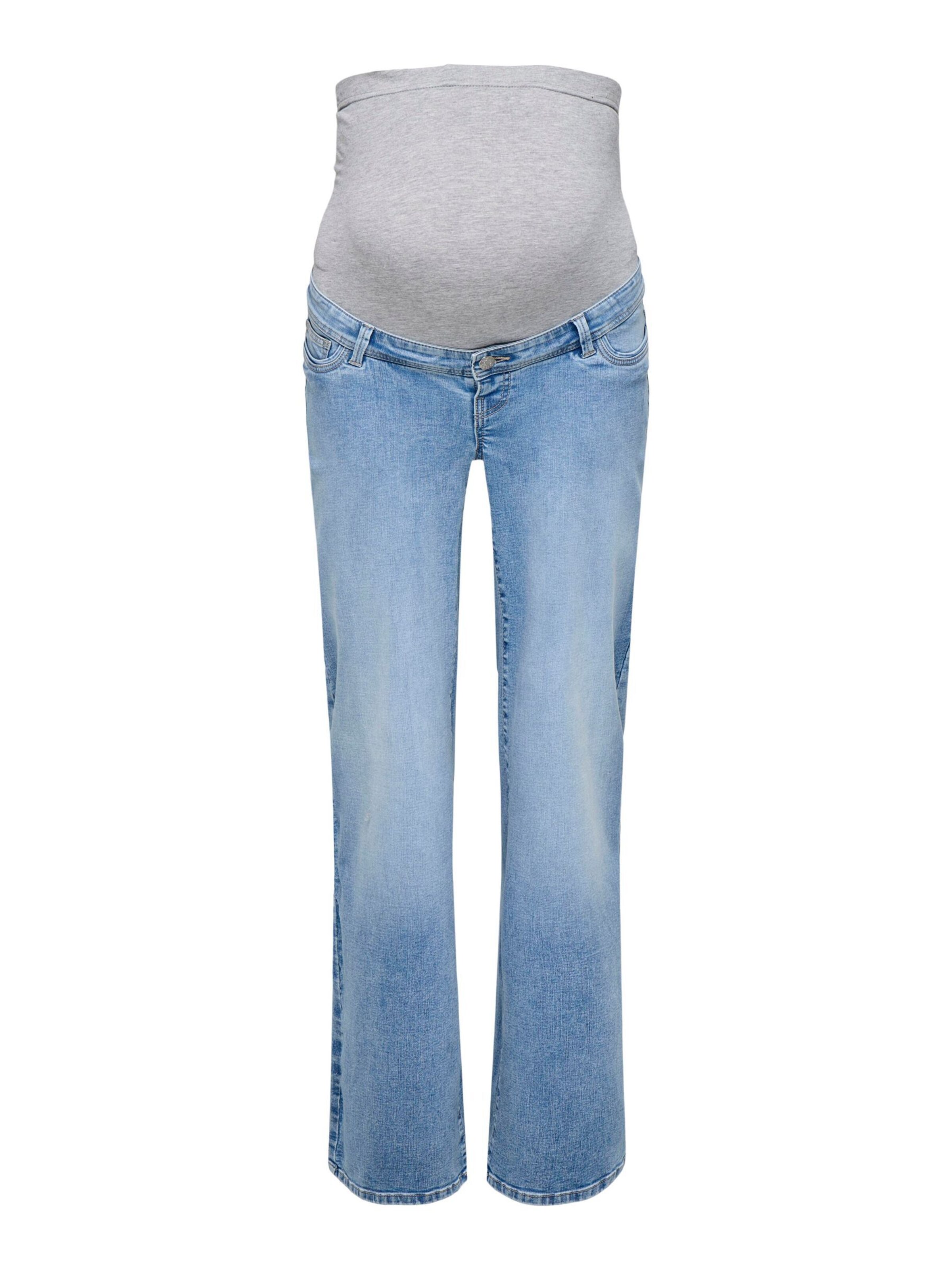 Only Maternity Wide Leg Jeans 'OLMWauw' in Blau