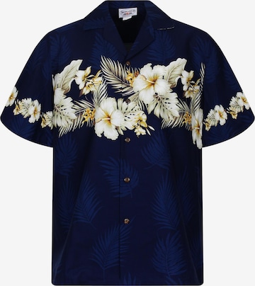 Pacific Legend Regular fit Button Up Shirt 'Blumen' in Blue: front