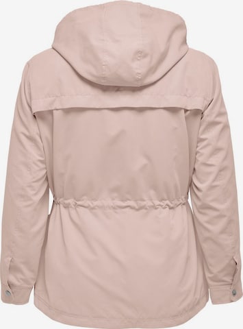 ONLY Carmakoma - Parka meia-estação 'Starline Spring' em rosa