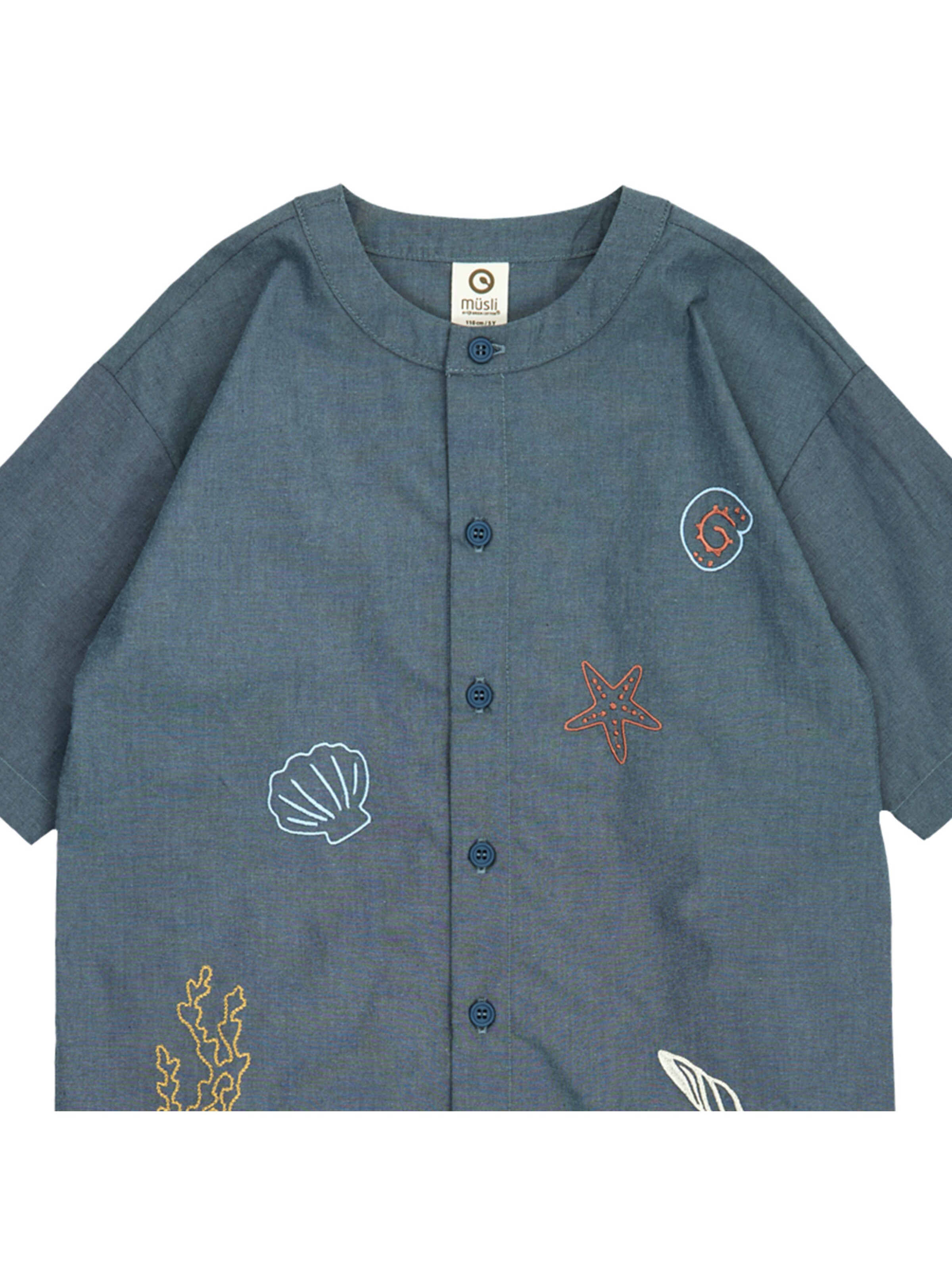 Müsli by GREEN COTTON Regular fit Overhemd in Blauw