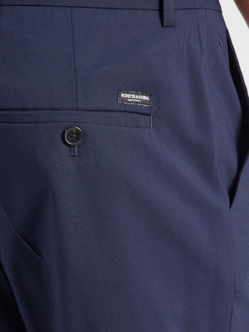 SCOTCH & SODA - Regular Calças com vincos 'IRVING' em azul