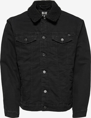 Only & Sons Between-season jacket 'LOUIS' in Black: front